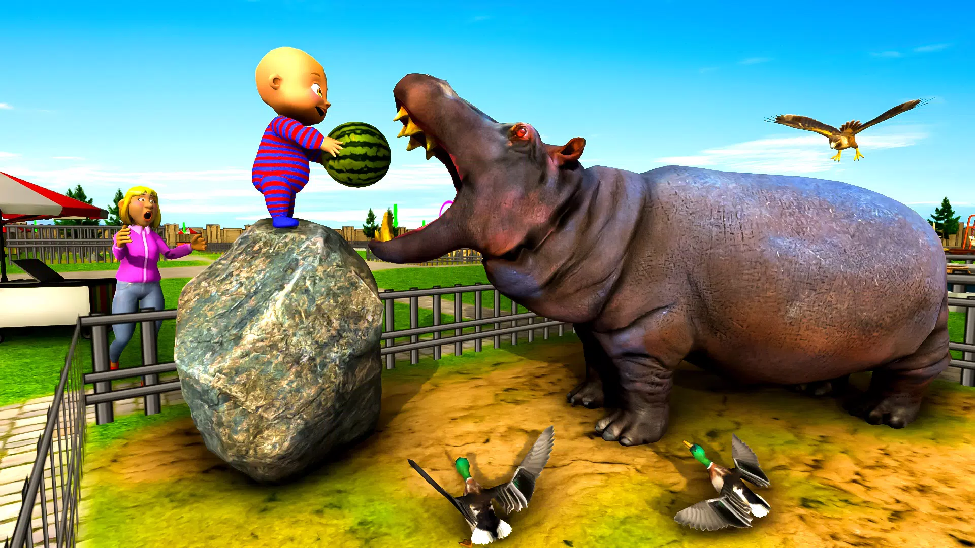 Naughty Baby 3D: Daddy Zoo Fun Captura de pantalla 1