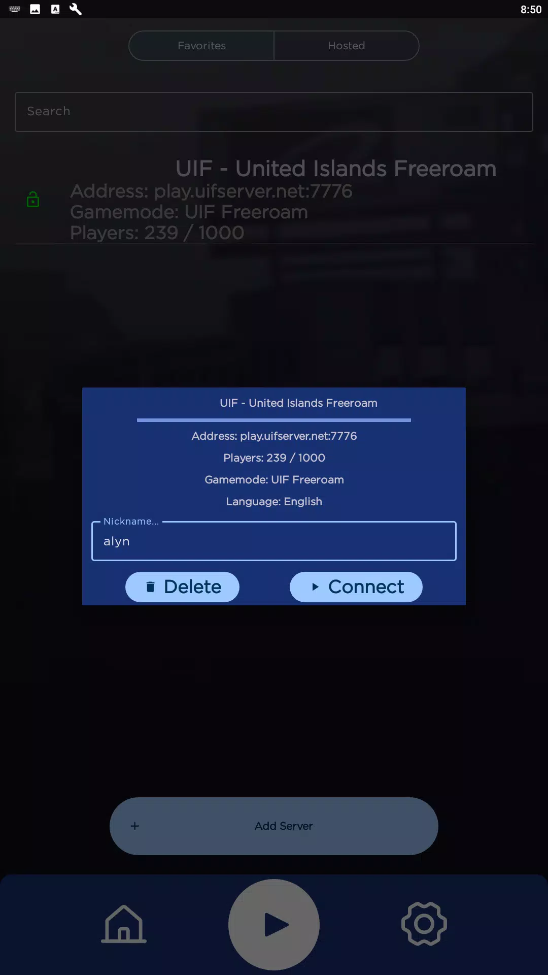 Alyn SA-MP Mobile Launcher Captura de tela 3