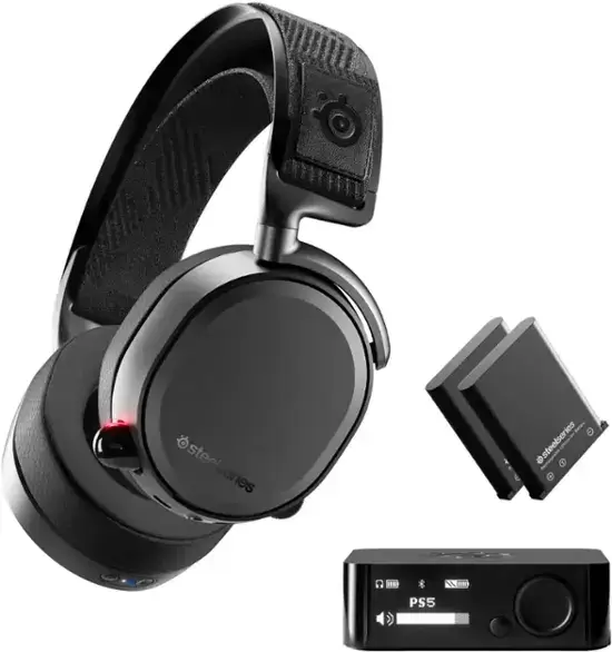 Steelseries -ARCTIS PRO無線DTS耳機:X V2.0 PS4和PC的環繞聲遊戲耳機 - 黑色