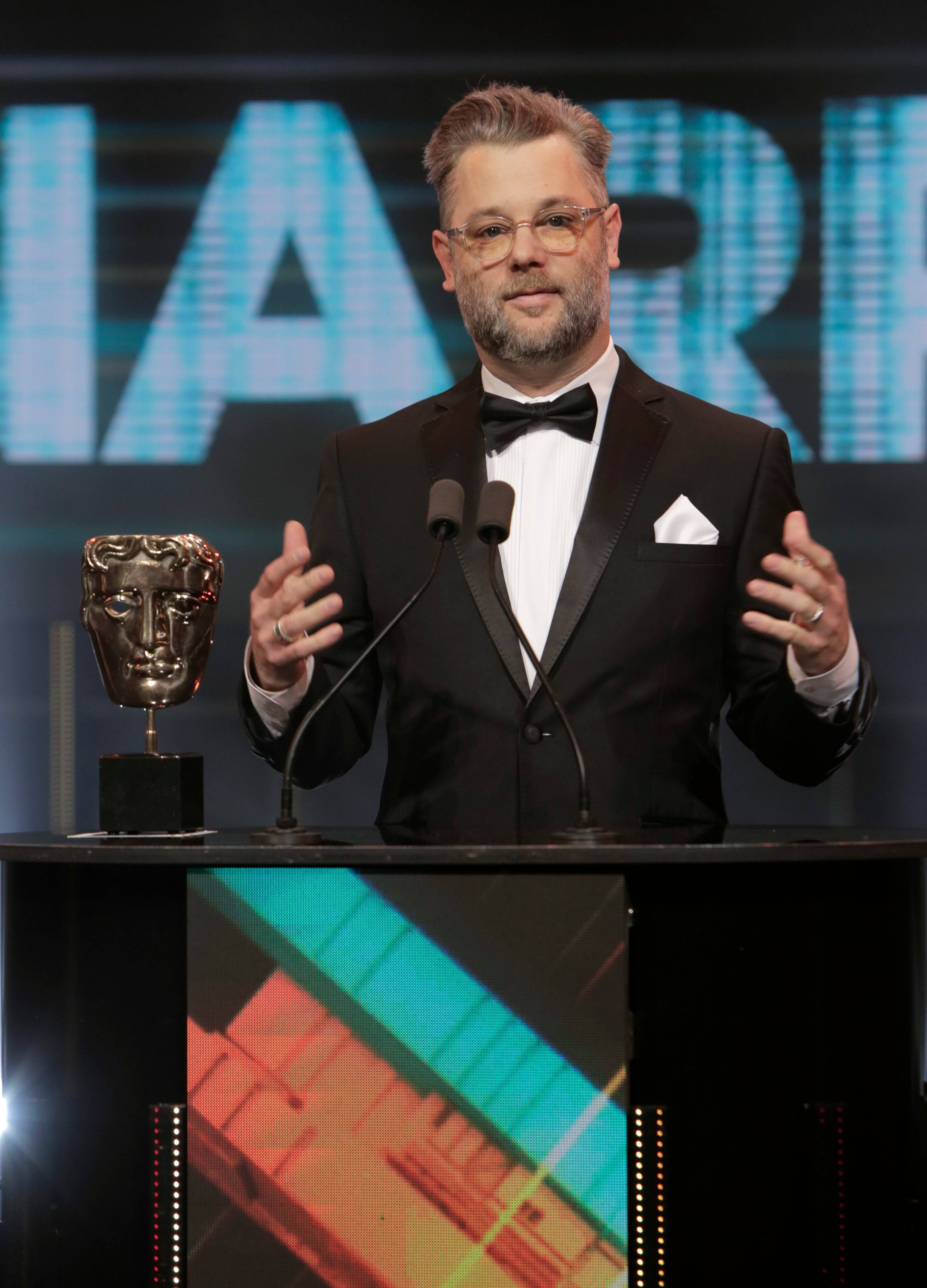 Cory Barlog. Imahe ng kredito: Hannah Taylor/BAFTA sa pamamagitan ng mga imahe ng Getty