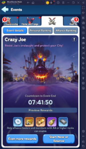 เหตุการณ์ Crazy Joe ใน Whiteout Survival: Guide and Rewards