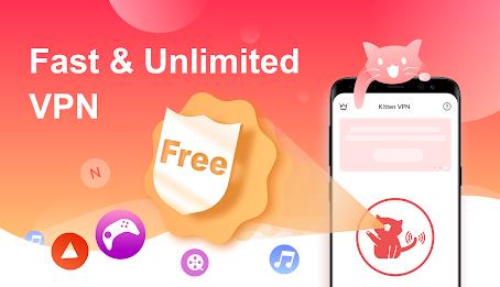 VPN Kitten: Free Unlimited VPN Proxy & Secure WiFi Schermafbeelding 0