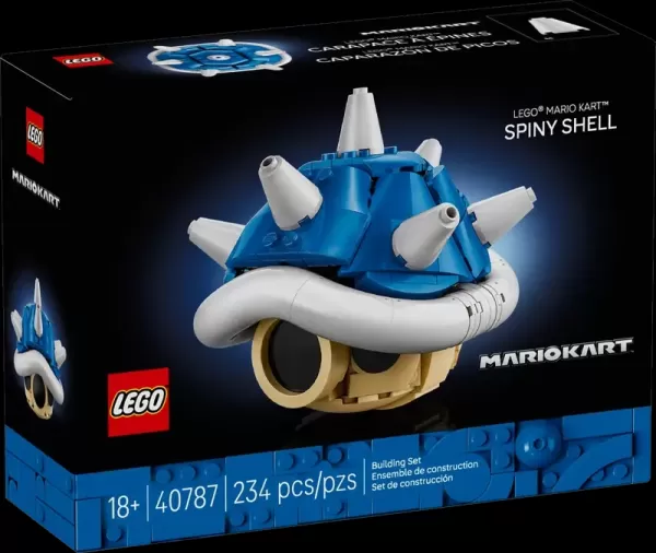 LEGO Blue Shell collectible from Mario Kart series
