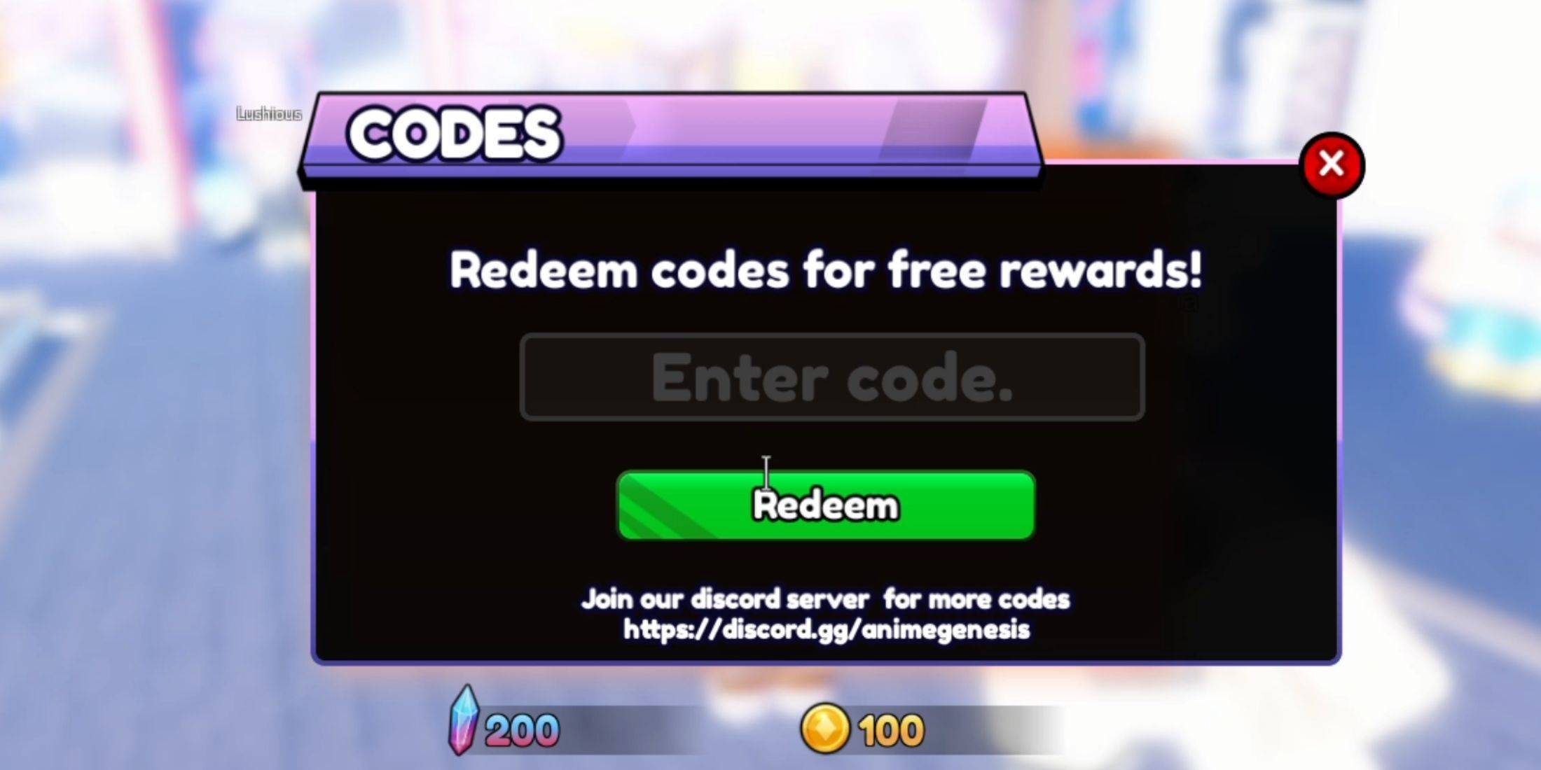 Step-by-step guide for redeeming Anime Genesis codes