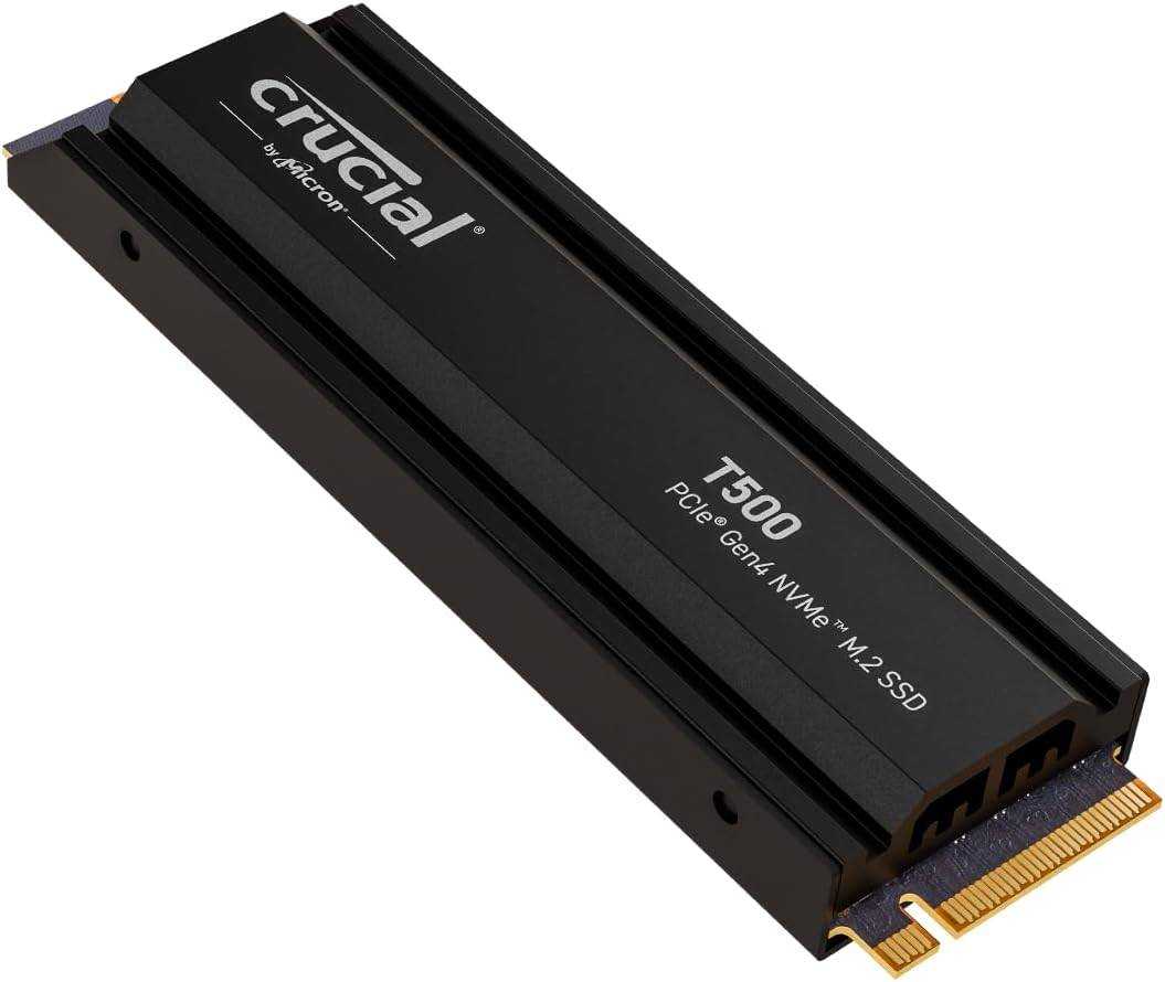 至关重要的T500 2TB Gen4 NVME M.2内部游戏SSD
