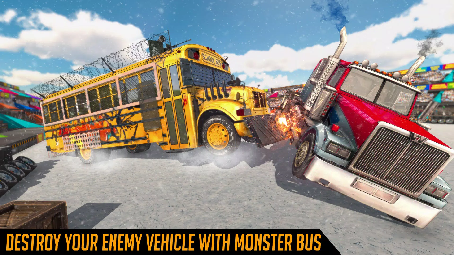 Monster Bus Derby Destruction Captura de pantalla 3