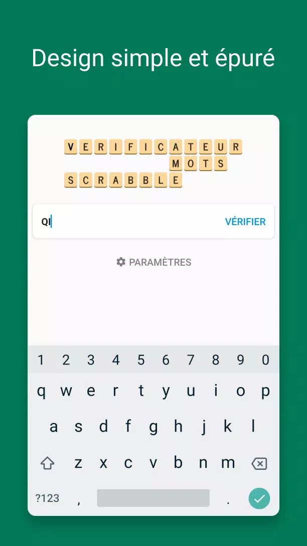 Verificateur Mots SCRABBLE Captura de tela 0