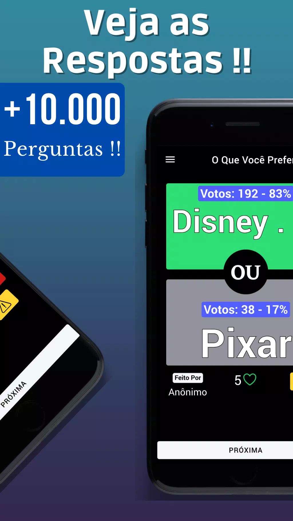 O que você prefere? Captura de tela 1
