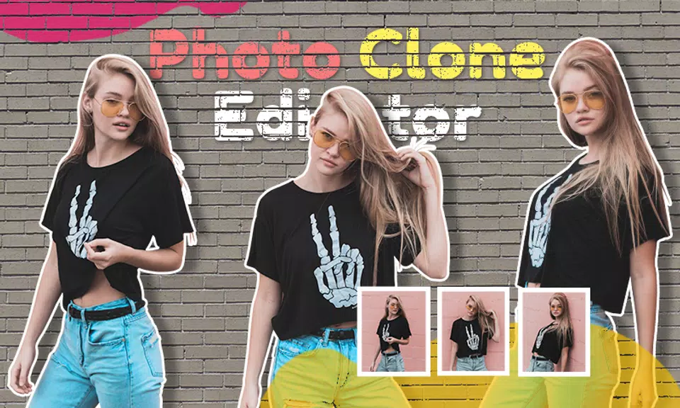 Photo Clone App twins Editor Скриншот 0