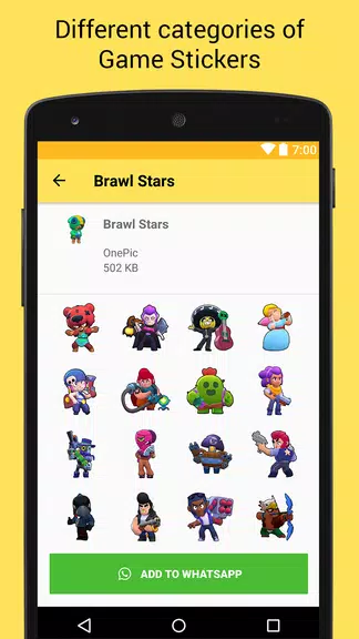 Game Stickers for Whatsapp 스크린샷 2