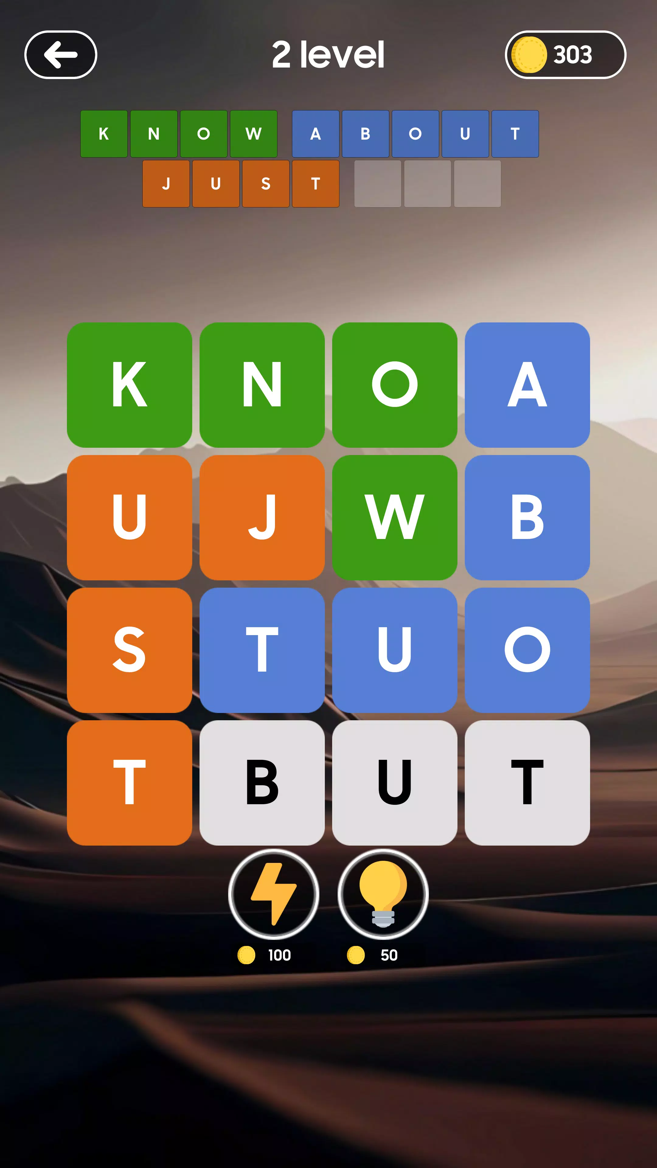 Fillwords - Crossword game Captura de tela 2