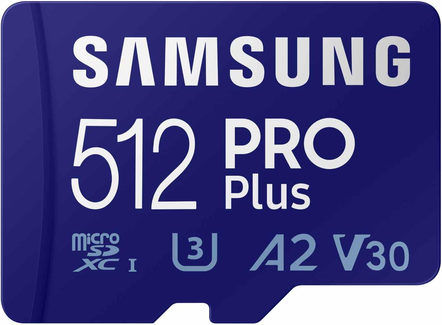 Samsung Pro Plus microSD存储卡 +适配器,512GB