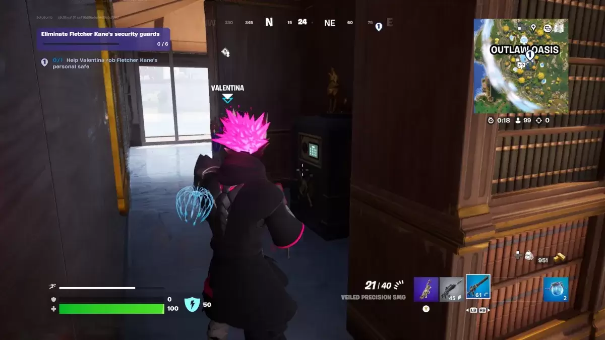 ความปลอดภัยส่วนตัวของ Fletcher Kane ใน Fortnite