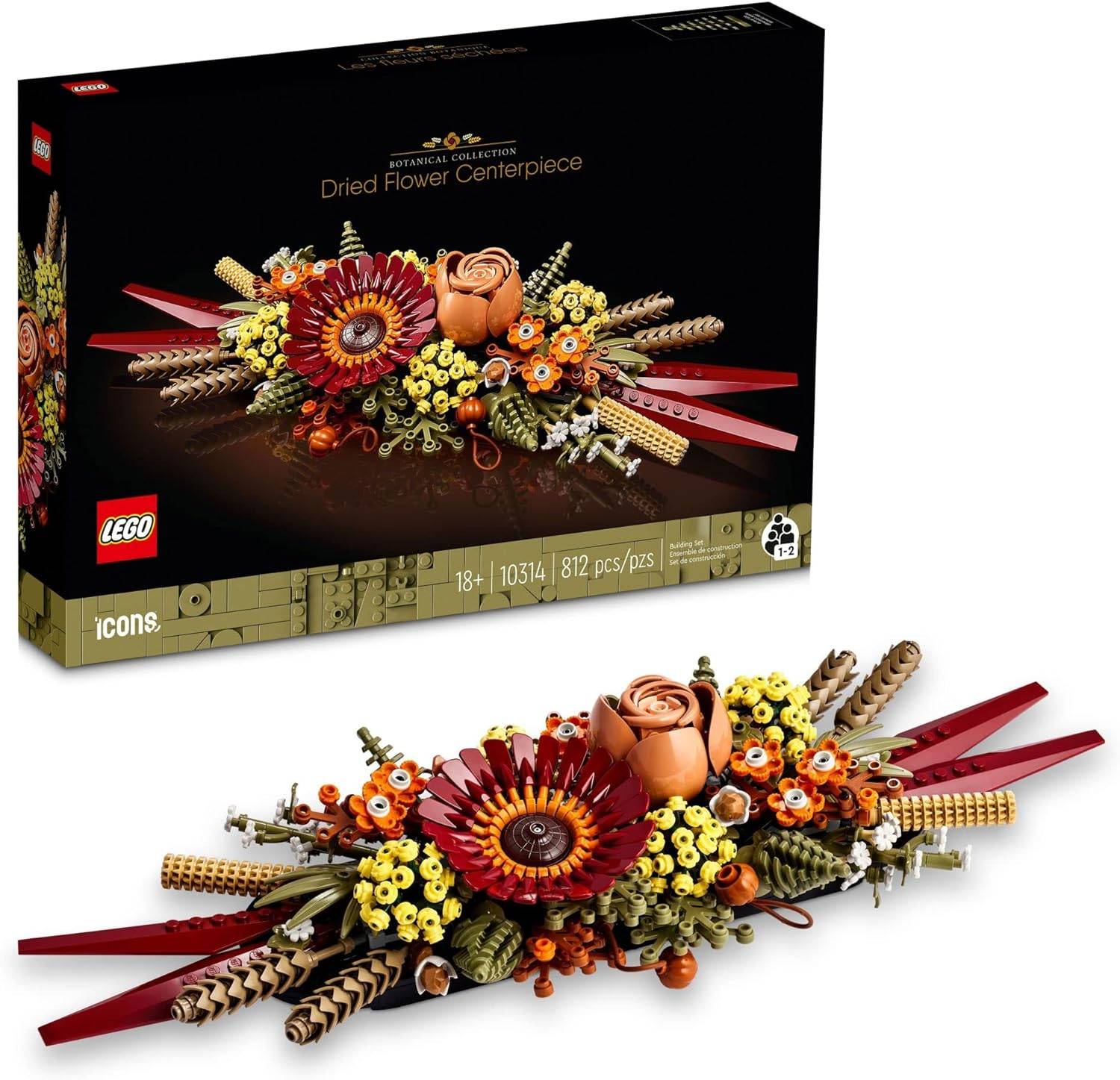 Lego Icons ပန်းပွင့်စင်တာခြောက်