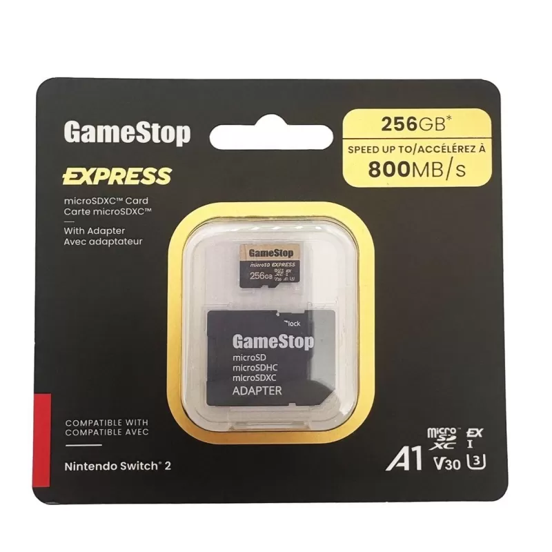 GameStop Pré -encomenda Microsd Express Cards para Switch 2 Launch