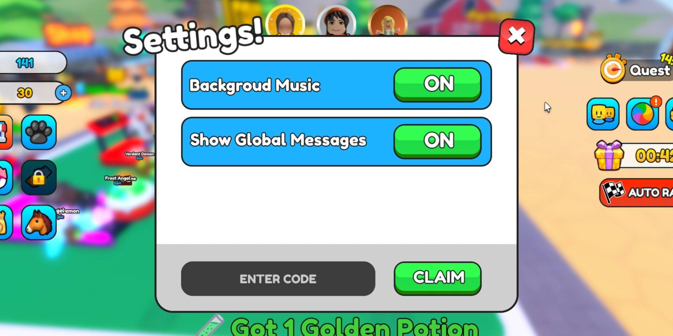 Redeeming a Code