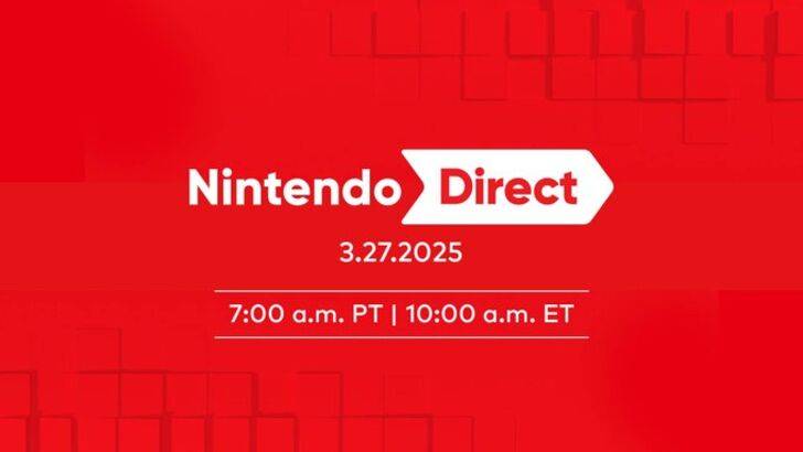 Nintendo Direct ingesteld voor maart 2025, schakel 2 Direct om te volgen 