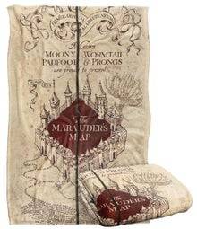 Ang kumot na mapa ng Harry Potter Marauder
