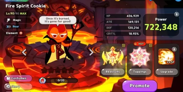 Fire Spirit Cookie: PVE Build and Usage Guide sa Cookierun Kingdom