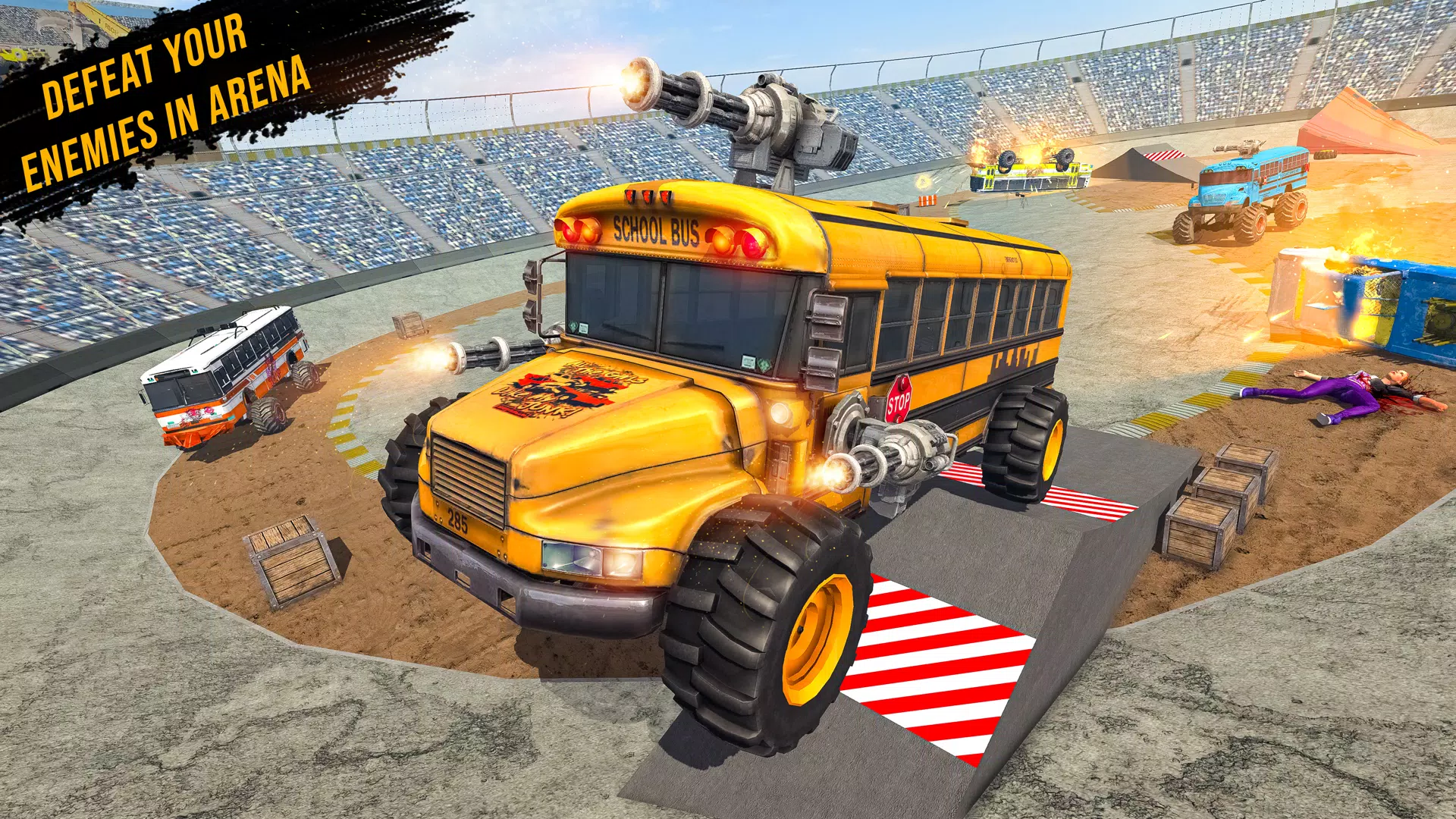 Monster Bus Derby Destruction Captura de pantalla 0