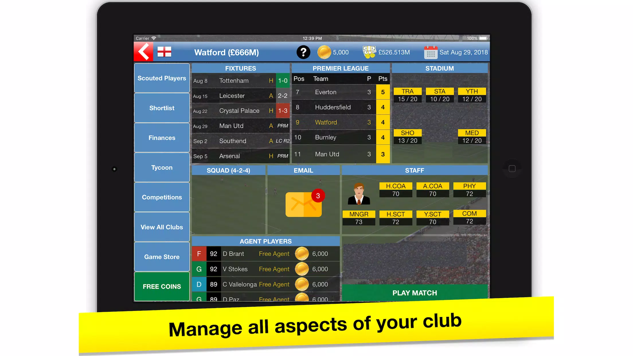 Soccer Tycoon Captura de tela 0