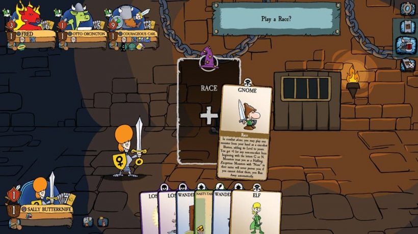 Screenshot di errori clericali di Munchkin
