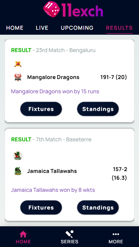 11Exch Scores Line Cricket App スクリーンショット 2