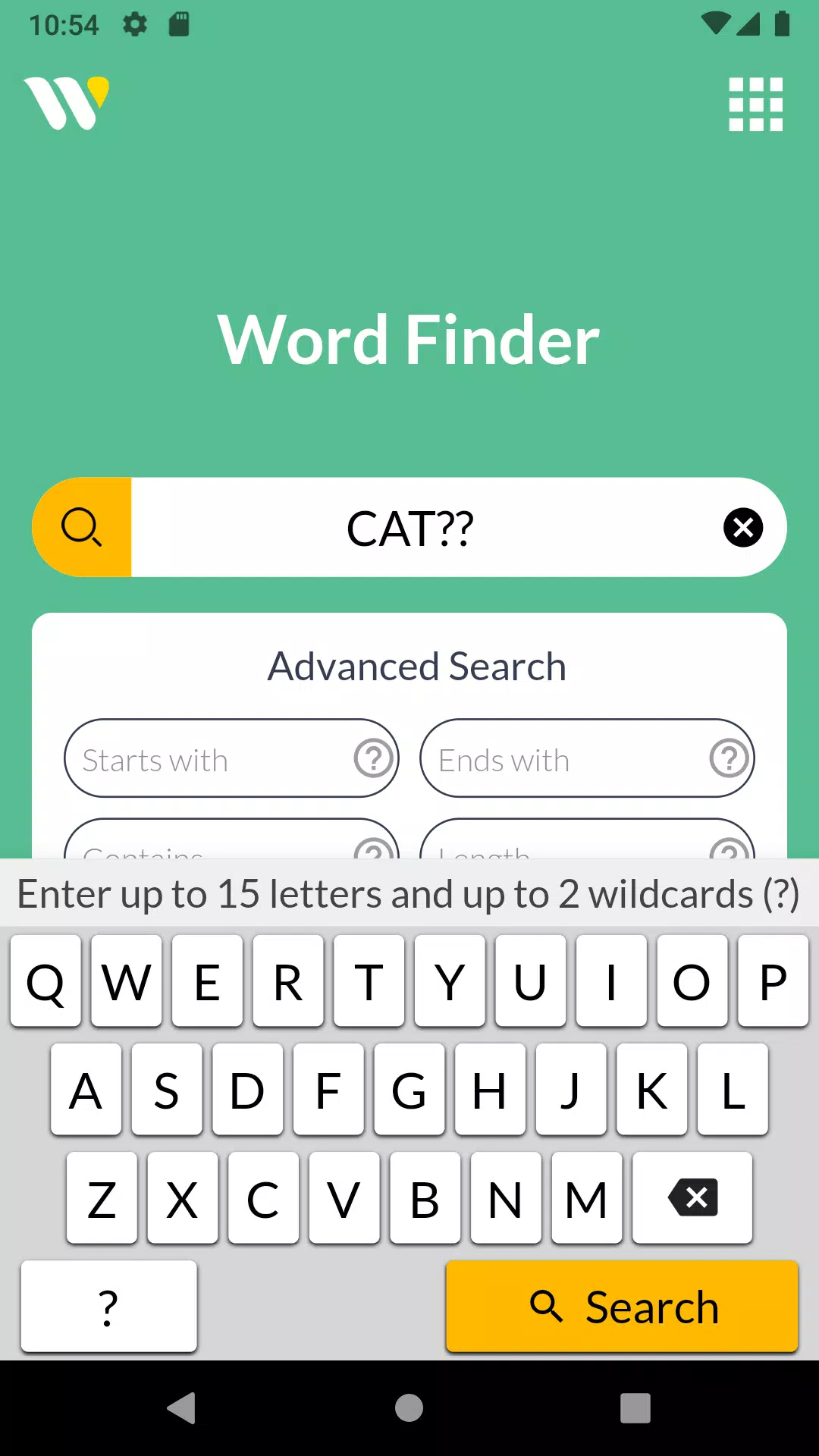 Wordfinder by WordTips 螢幕截圖 2