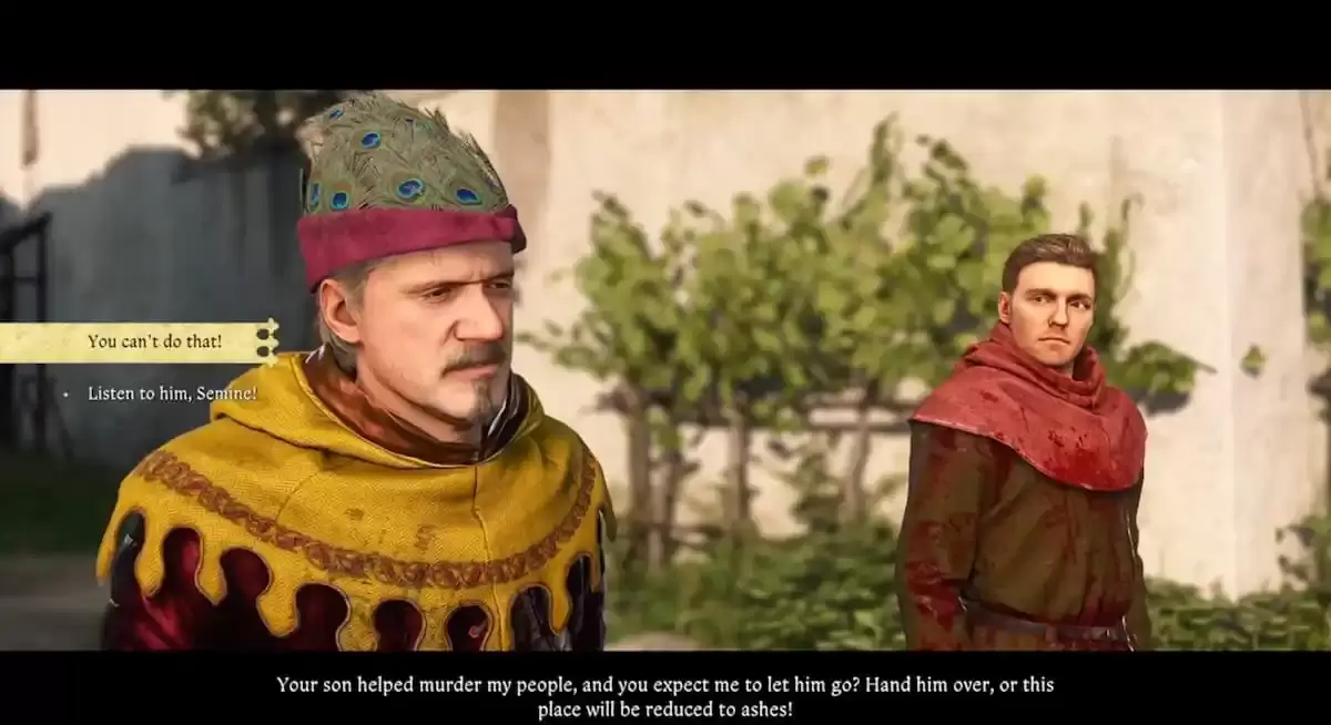 Image: Screenshot of a key decision point