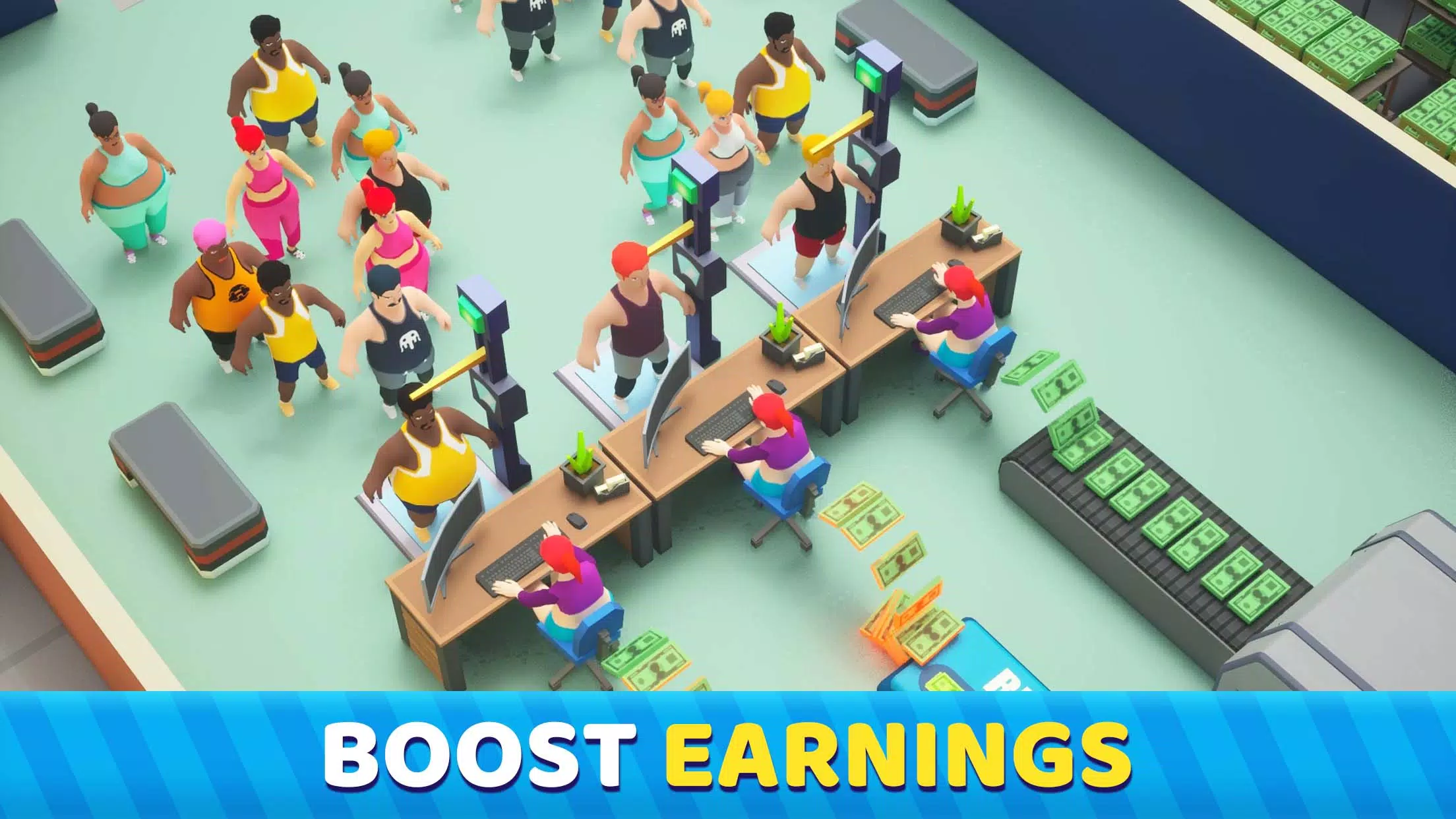 Fitness Club Tycoon Скриншот 1