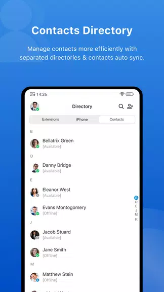 Yeastar Linkus Mobile Client Captura de tela 1