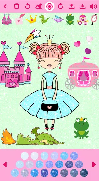 Princess Coloring Book offline スクリーンショット 3
