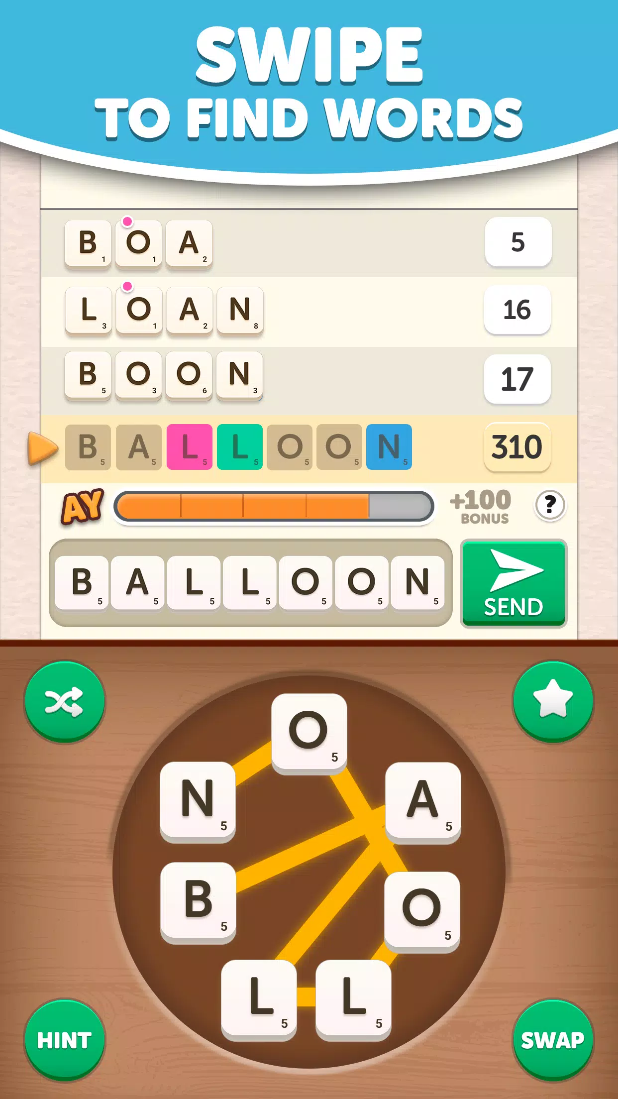 Anagram Yatzy Captura de pantalla 3