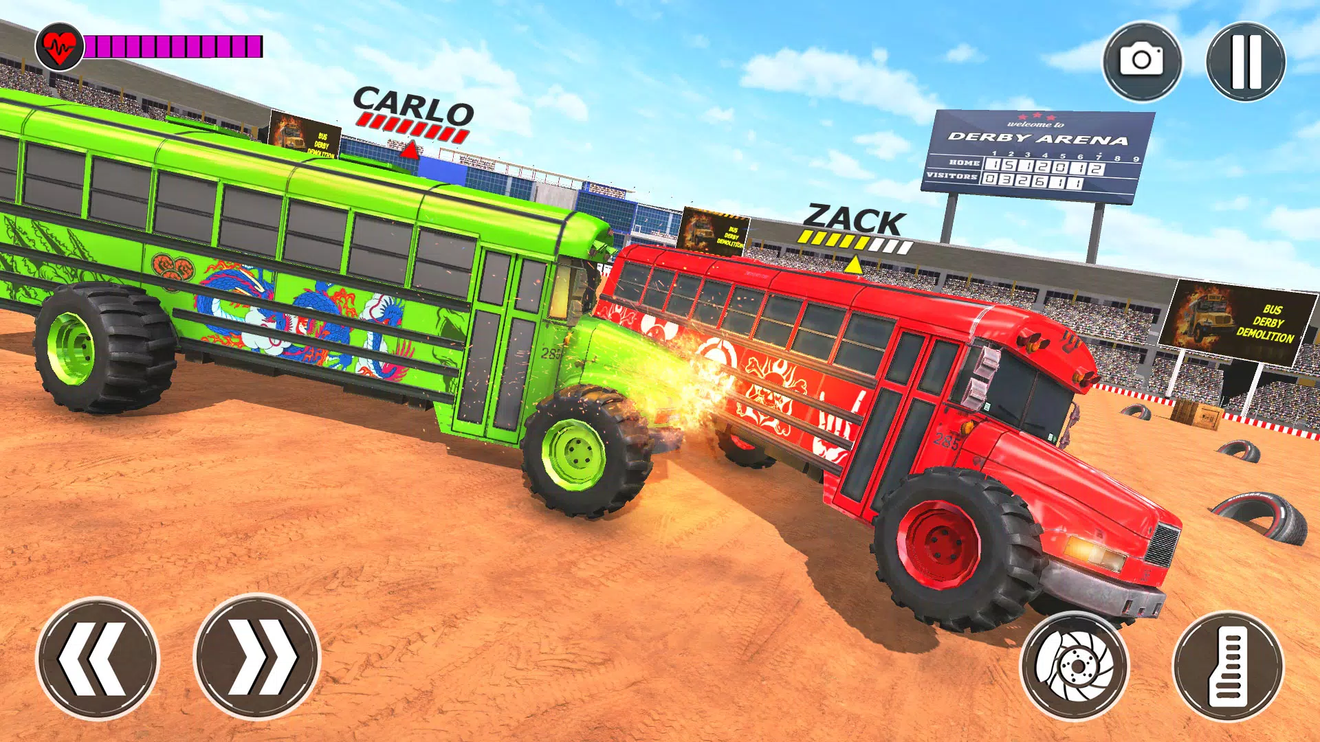 Monster Bus Derby Destruction Captura de pantalla 2
