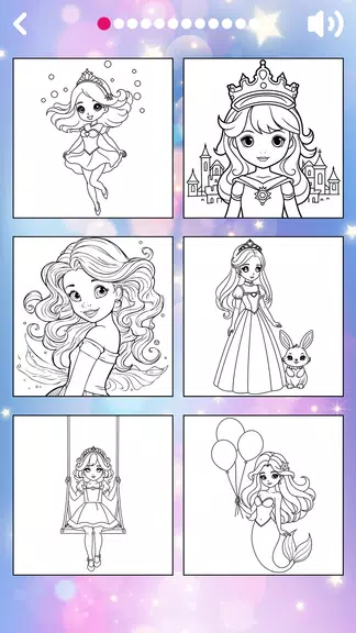 Princess Coloring Book offline スクリーンショット 2