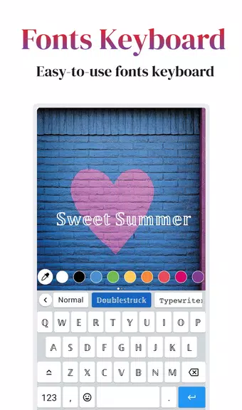 Fonts Aa - Keyboard Fonts Art スクリーンショット 3