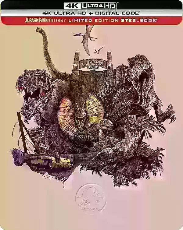 Trylogia Park Jurassic 4K STELBOOKS DOSTĘPNE DOSTĘPNE DLA KOLEJNYCH