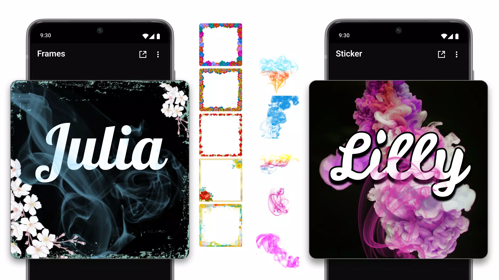 Smoke Name Art Maker Screenshot 1