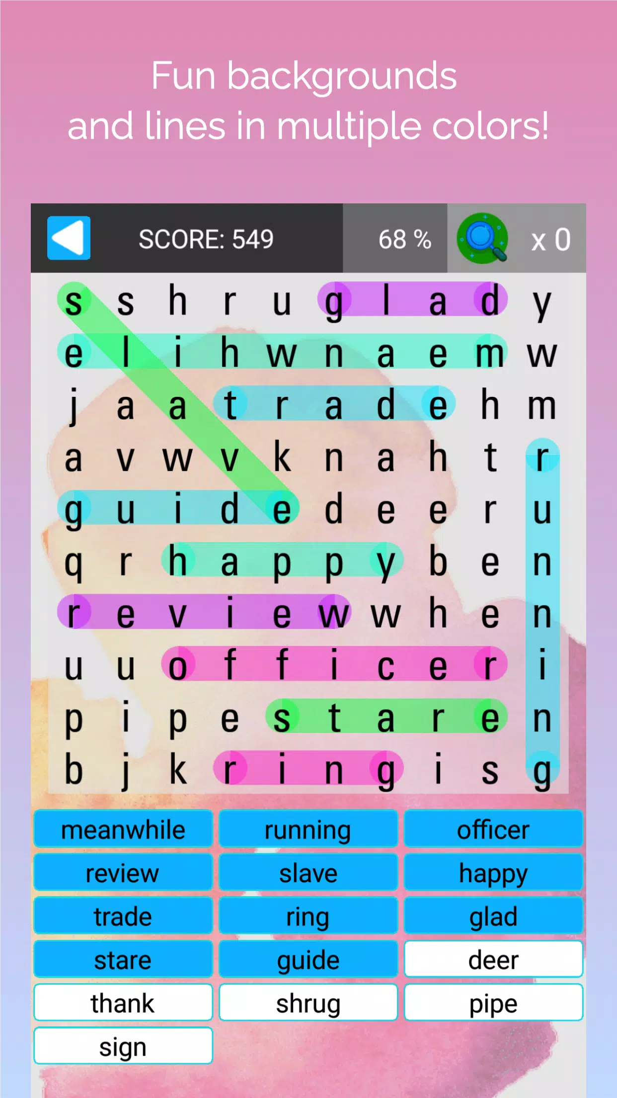 busca palabras: sopa de letras Captura de tela 2