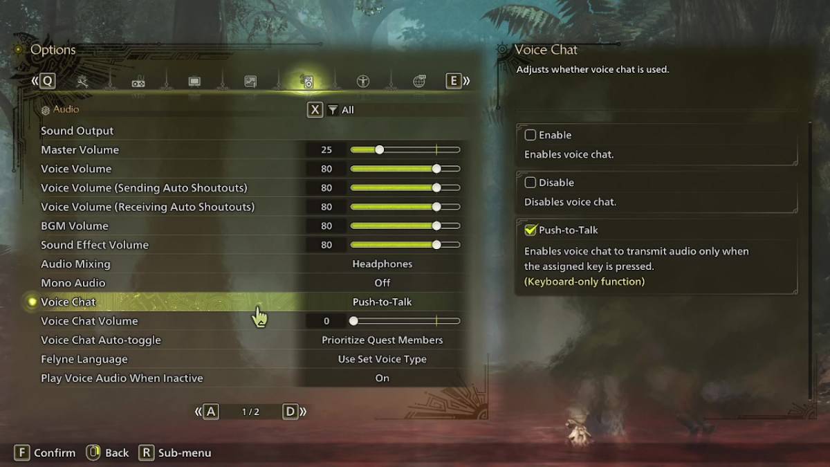 Monster Hunter Wilds語音聊天設置