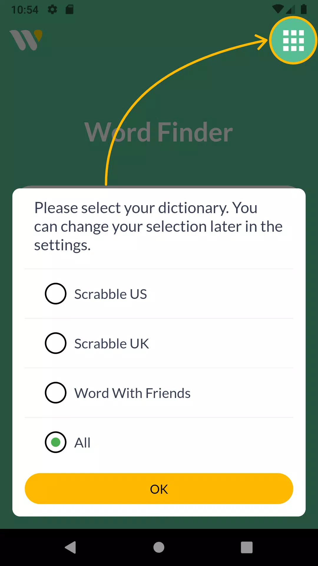 Wordfinder by WordTips 螢幕截圖 0