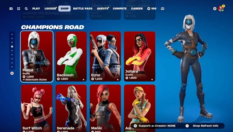 Fortnite Mobile: Hướng dẫn truy cập cửa hàng vật phẩm, mua skin có V-bucks