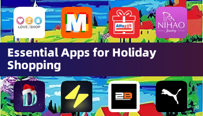 휴일 쇼핑을 위한 필수 앱