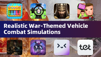 Realistic War-Themed Vehicle Combat Simulations